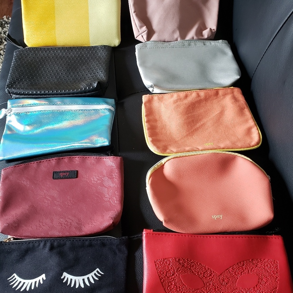 10 Ipsy makeup/travel bag